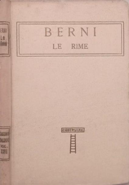Le rime - Francesco Berni - copertina