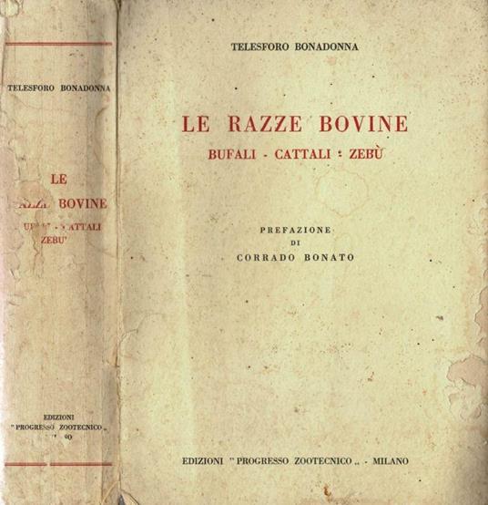 Le razze bovine - Telesforo Bonadonna - copertina