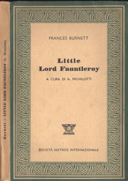 Little Lord Fauntleroy - Frances H. Burnett - copertina