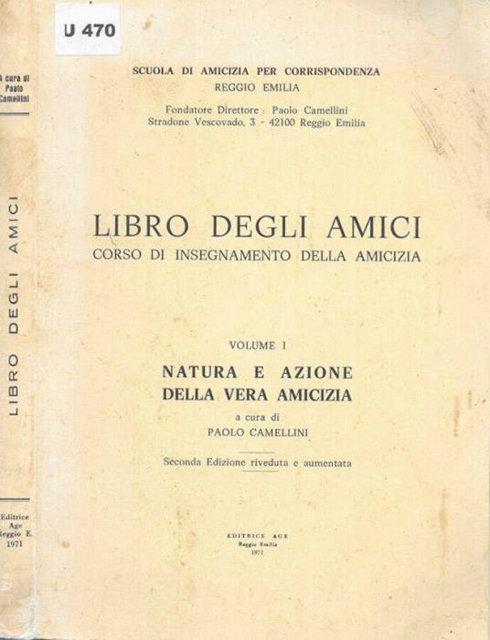 Libro degli amici - Paolo Camellini - copertina
