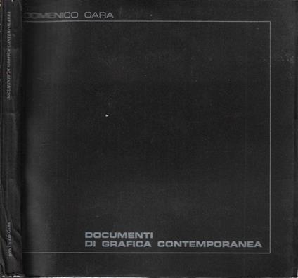Documenti di grafica contemporanea - Domenico Cara - copertina