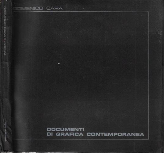 Documenti di grafica contemporanea - Domenico Cara - copertina
