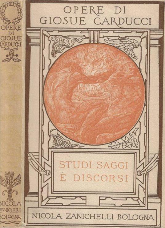 Studi saggi e discorsi - Giosuè Carducci - copertina