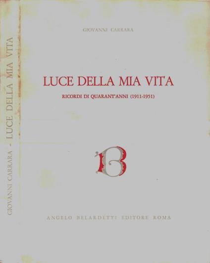 Luce della mia vita - G. B. Carrara - copertina
