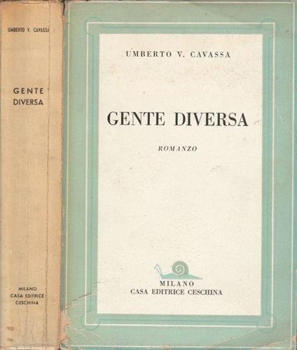 Gente diversa - Umberto V. Cavassa - copertina