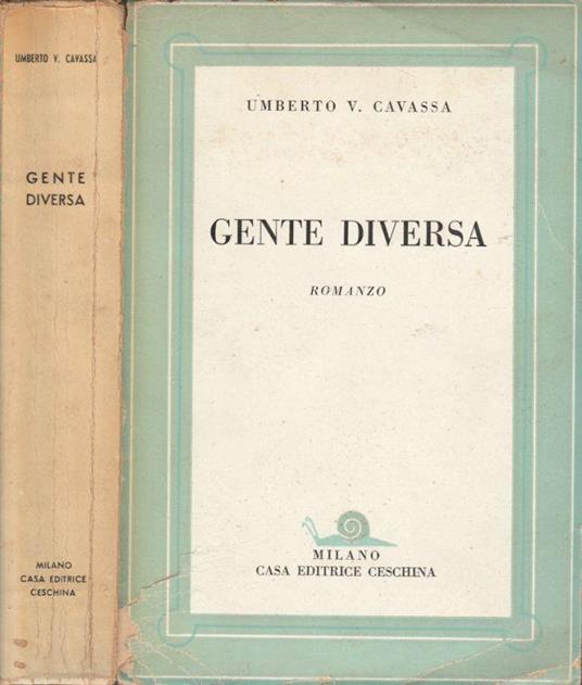 Gente diversa - Umberto V. Cavassa - copertina