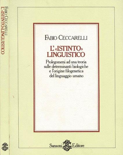 L'  istinto  linguistico - Fabio Ceccarelli - copertina