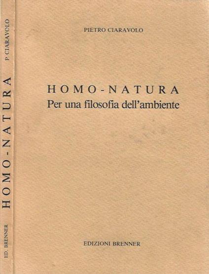 Homo - Natura - Pietro Ciaravolo - copertina