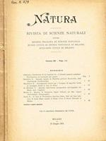 Natura. Rivista di scienze naturali. Vol.65 fasc.1/2, 3/4, anno 1974