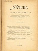 Natura. Rivista di scienze naturali. Vol.67 fasc.1/2, 3/4, anno 1976