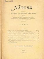 Natura. Rivista di scienze naturali. Vol.69 fasc.1/2, 3/4, anno 1978