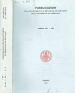 Pubblicazioni del Dipartimento di Botanica ed ecologia dell'Università di Camerino