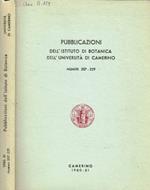 Pubblicazioni dell'Istituto di Botanica dell'università di Camerino