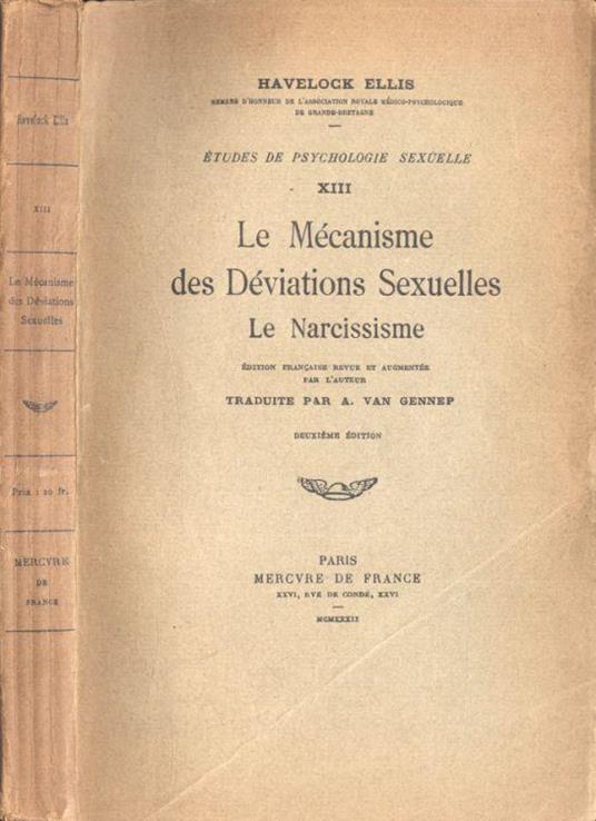 Le mècanisme des dèviations sexuelles - Havelock Ellis - copertina