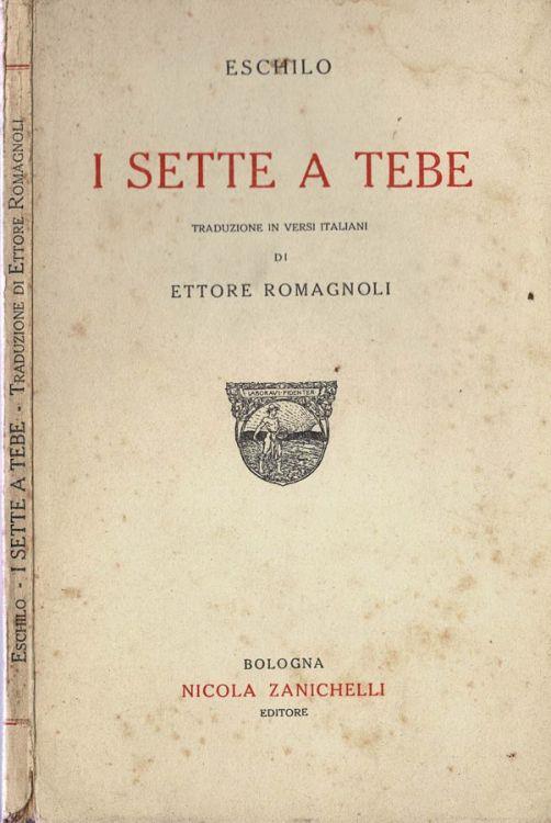 I sette di Tebe - Eschilo - copertina