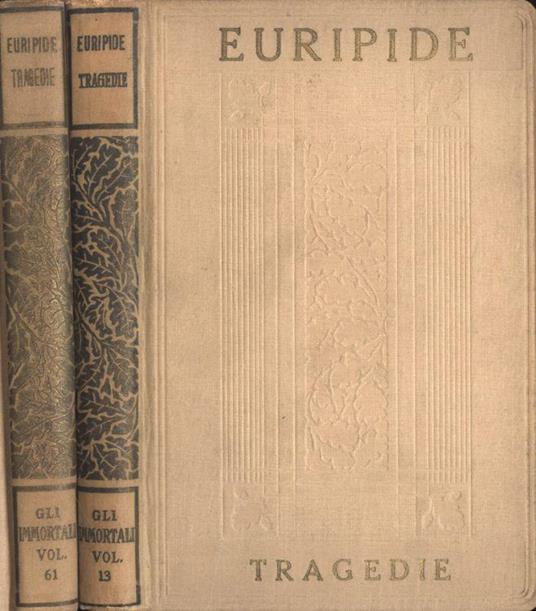 Tragedie Vol. I - III - Euripide - copertina