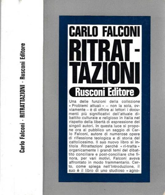 Ritrattazioni - Carlo Falconi - copertina
