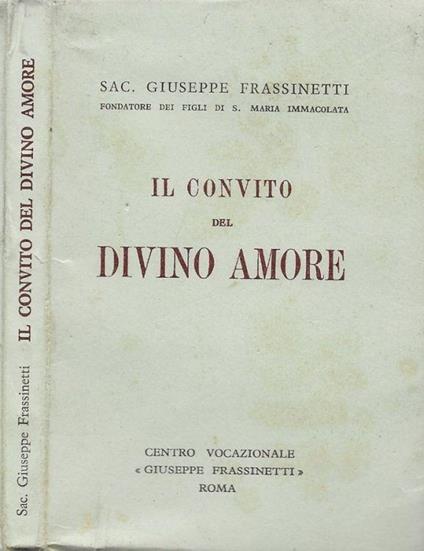 Il Convito del Divino Amore - Giuseppe Frassinetti - copertina