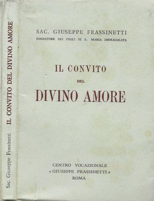 Il Convito del Divino Amore - Giuseppe Frassinetti - copertina