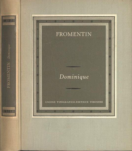 Dominique - Eugéne Fromentin - copertina