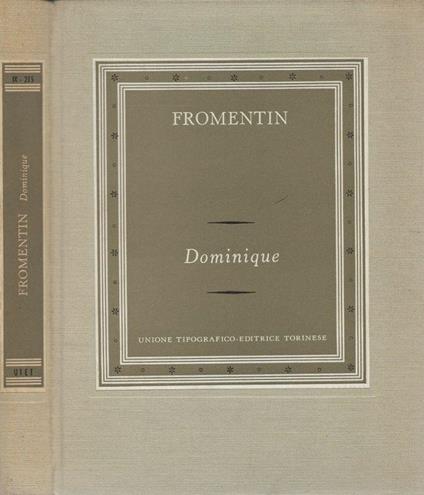 Dominique - Eugéne Fromentin - copertina