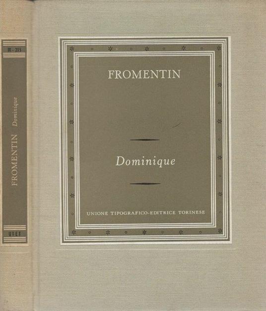 Dominique - Eugéne Fromentin - copertina