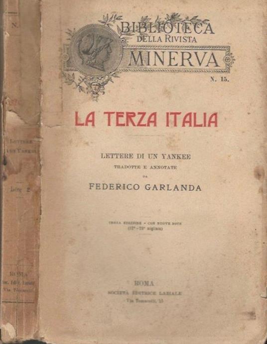 La Terza Italia - Federico Garlanda - copertina