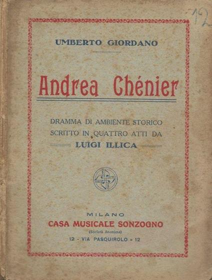 Andrea Chénier - Umberto Giordano - copertina