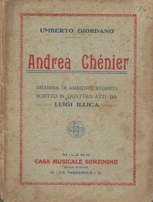 Andrea Chénier - Umberto Giordano - copertina