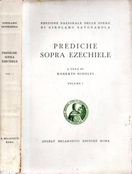 Prediche sopra Ezechiele - Girolamo Savonarola - copertina