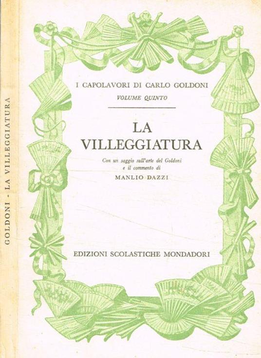 La villeggiatura - Carlo Goldoni - copertina
