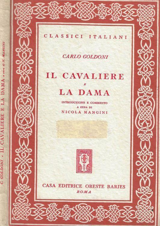 Il cavaliere e la dama - Carlo Goldoni - copertina