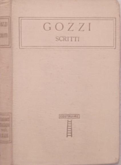 Scritti - Gaspare Gozzi - copertina