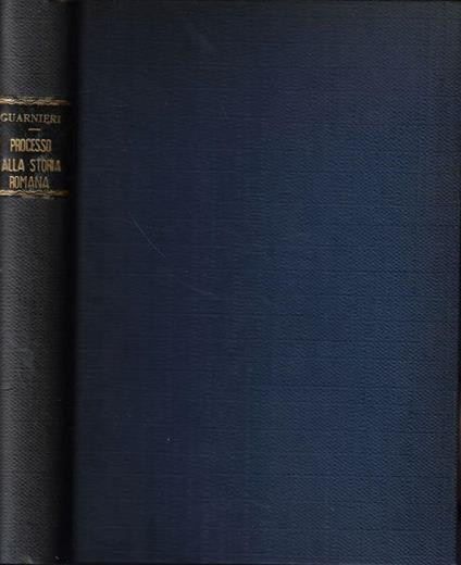 Processo alla storia romana - Lyno Guarnieri - copertina
