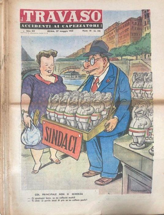Il Travaso anno 1951 N. 4-21 (mancante 10) - Guglielmo Guasta - copertina