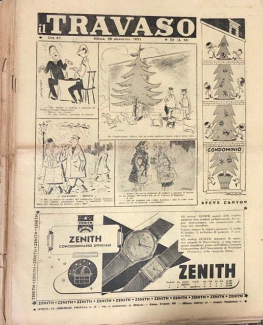 Il Travaso anno 1952 N. 44-52 - Guglielmo Guasta - copertina