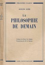 La philosophie de demain