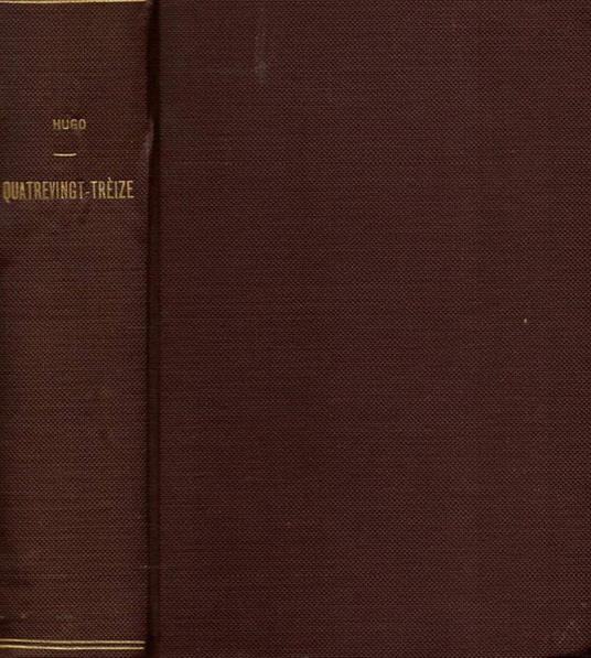 Quatrevingt - Treize - Victor Hugo - copertina
