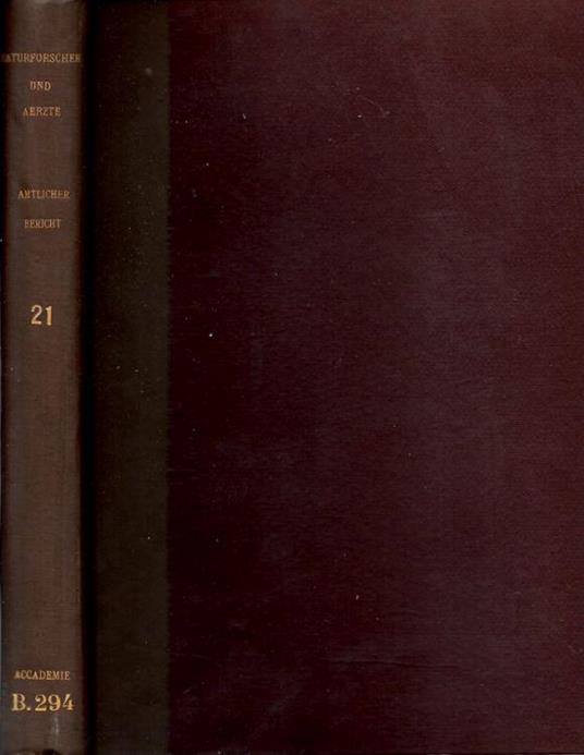 Amtlicher bericht uber die einundzwanzigste versammlung deutscher naturforscher und aerzte in Gratz im september 1843 - William L. Langer - copertina