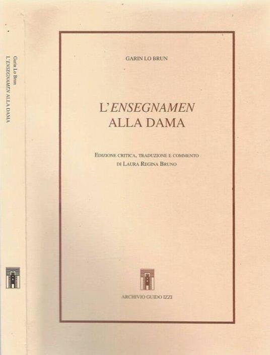 L' Ensegnamen alla Dama - Garin Lo Brun - copertina