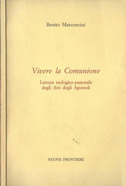 Vivere la Comunione - Benito Marconcini - copertina