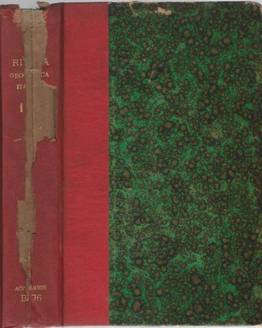 Rivista Geografica Italiana 1914 - Olinto Marinelli - copertina