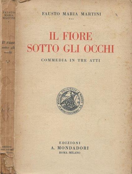 Il Fiore sotto gli occhi - Fausto M. Martini - copertina