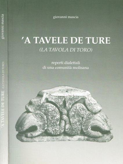 A tavele de Ture (La tavola di Toro) - Giovanni Mascia - copertina