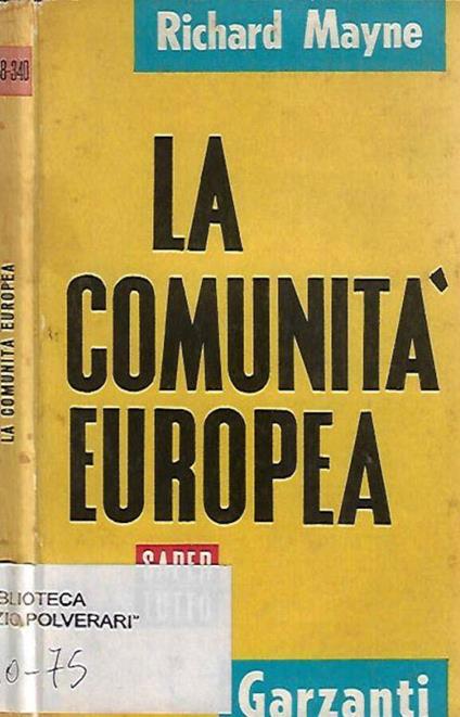 La Comunità Europea - Richard Mayne - copertina