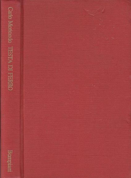 Testa di ferro - Carlo Moriondo - copertina