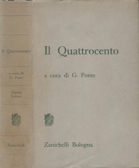 Il Quattrocento - Giovanni Ponte - copertina