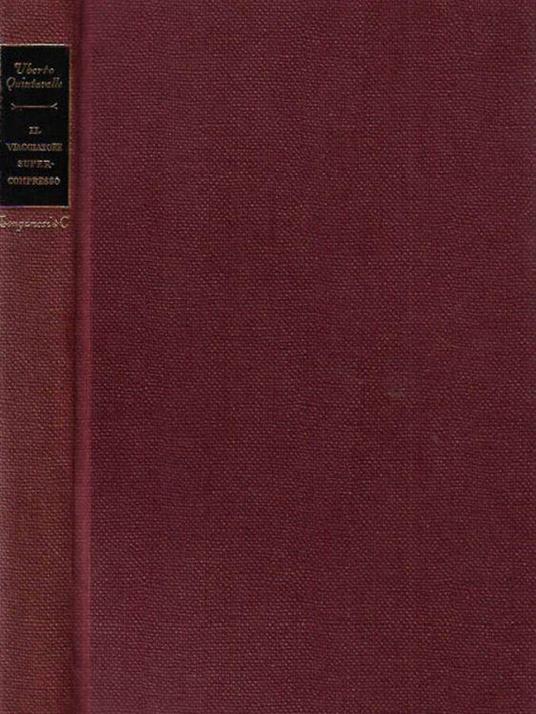 Il viaggiatore supercompresso - Uberto P. Quintavalle - copertina