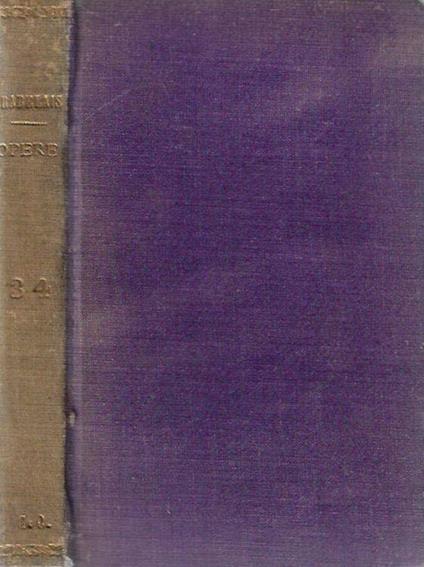 Le Opere vol. III - IV - François Rabelais - copertina