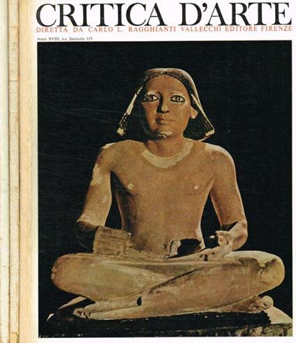 Critica d'arte. Rivista bimestrale anno XVIII, 1971, n.s., fascicolo 115, 116, 117 - Carlo Ludovico Ragghianti - copertina